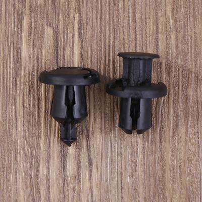 50/100Pcs 10Mm Diameter 10Mm Black Plastic Auto Fasteners Rivets Clips Vehicle Car Bumper Door Panel Fender Liner Clips Retainer