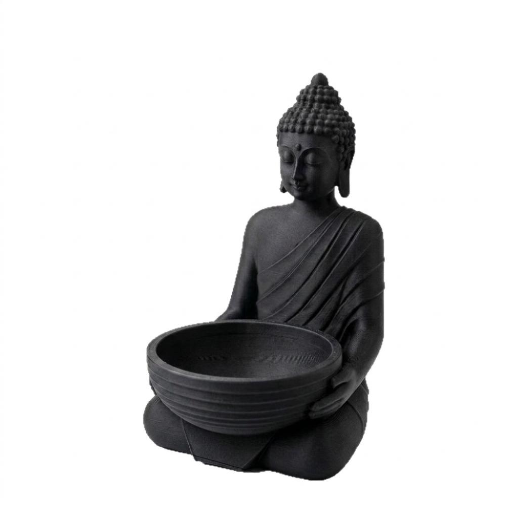 with Ash-Catching Chinese Zen Incense Stick Holder Meditating Monk Stick Incense Holder  Home Decor