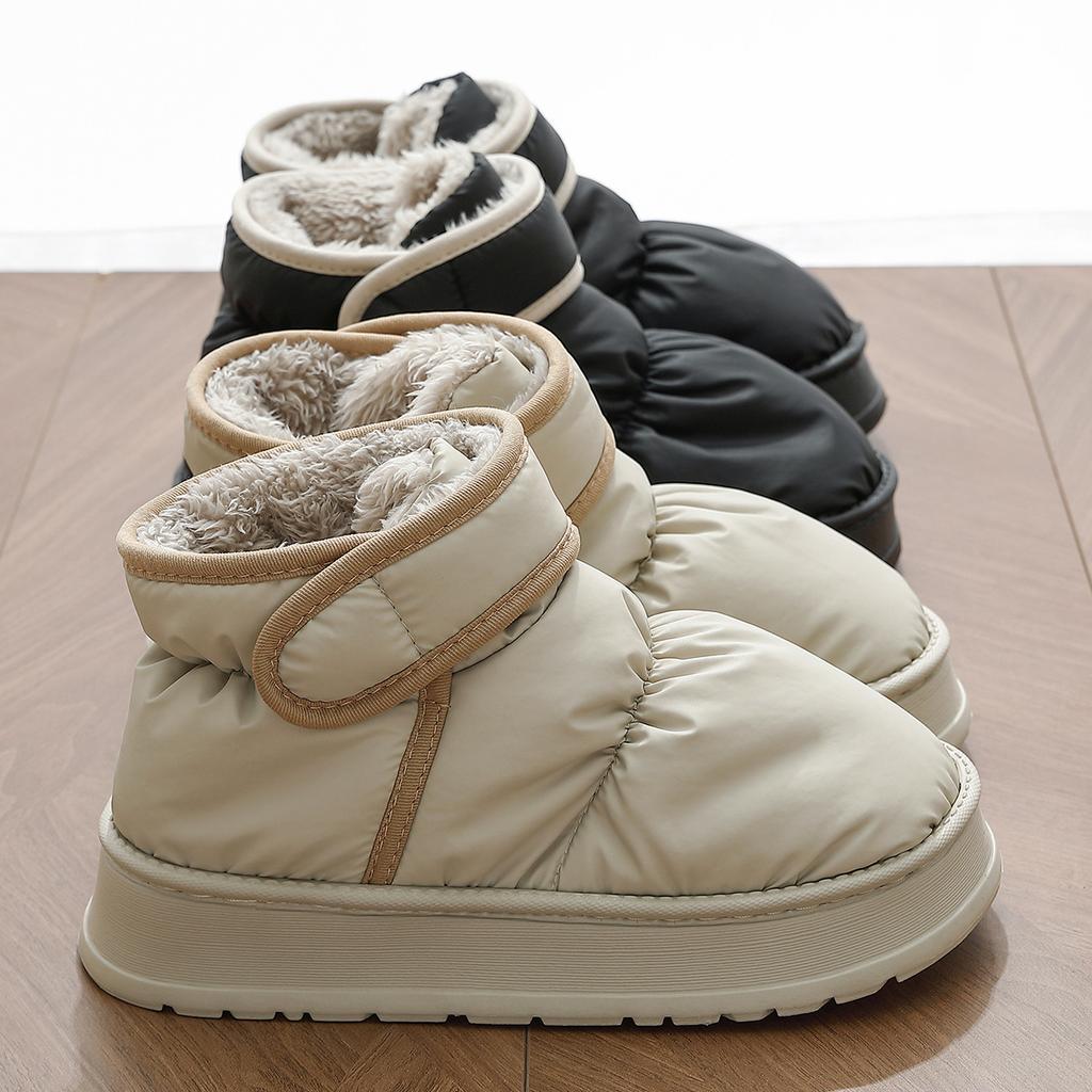 Winter New High-top Waterproof Snow Boots Home Indoor Thick-soled Non-slip Piled Thickened Comfortable Cotton Shoes