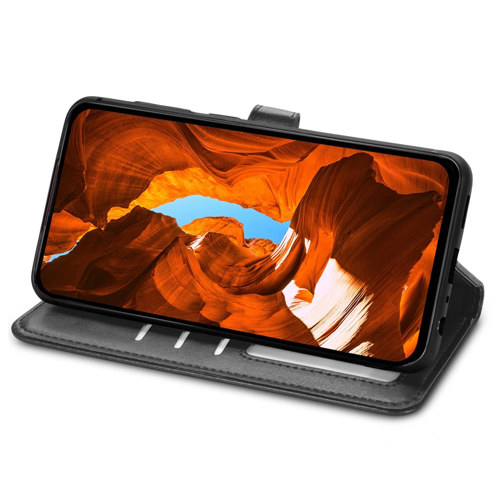 Für Xiaomi Redmi 15 5G (Global) (169mm) Case Wallet Ständer Leder Handyhülle mit Handgelenkband