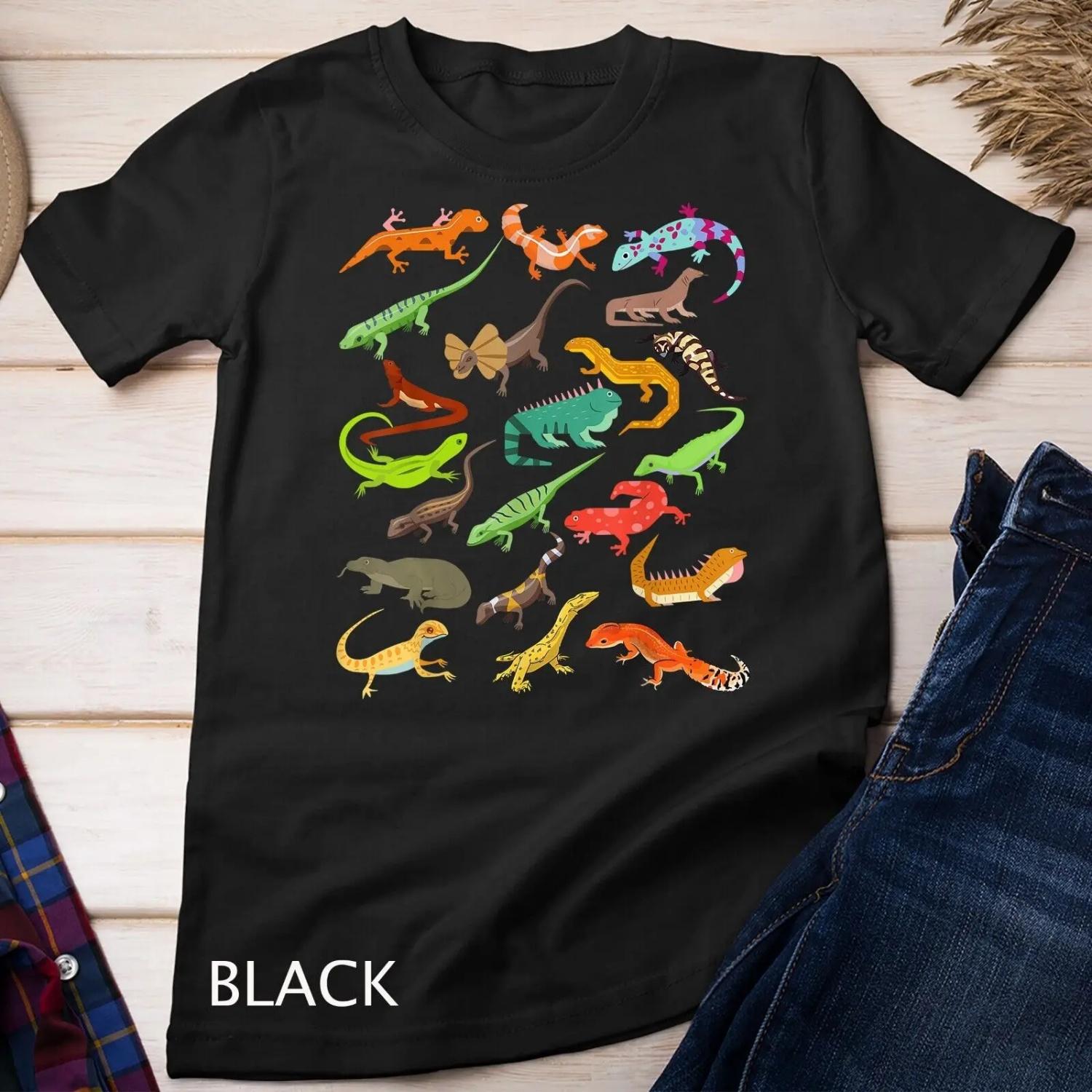 

kids lizard collage T Shirt S чёрный
