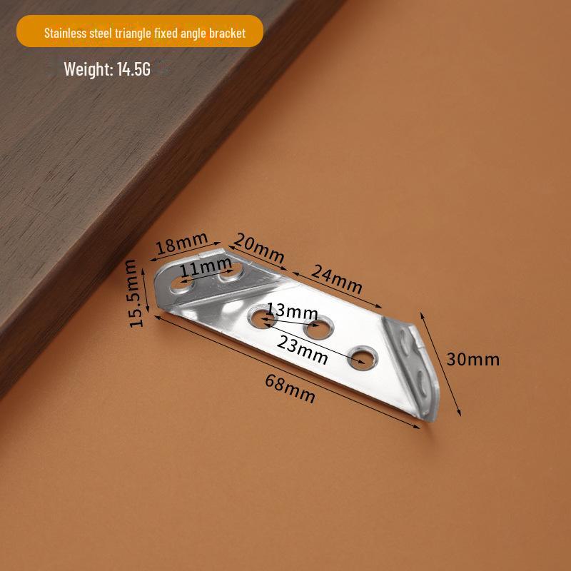 

Многофункциональный угловой кронштейн из нержавеющей стали для поддержки лестниц и мебели Without Screws