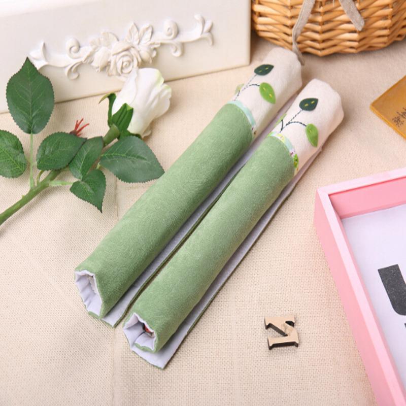 2Pcs Refrigerator Door Handle Cover Kitchen Appliance Decor Handles Antiskid Protector Gloves Fridge Oven Keep Off Fingerprints