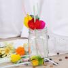 50Pcs Hawaiian 3D Fruit Cocktail Straws Umbrella Drinking Straws Party Decor