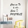 WZ9061 English Slogan Stick Figure Flower Bedroom Living Room Home Background Landscaping Decorative Wall Sticker