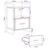 Hanging Nightstand Sonoma Grey 40 X 30 X 60 Cm Engineered Wood