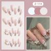 Z-114 Large Crystal Butterfly Diamond Fake Nails (24 Pieces)