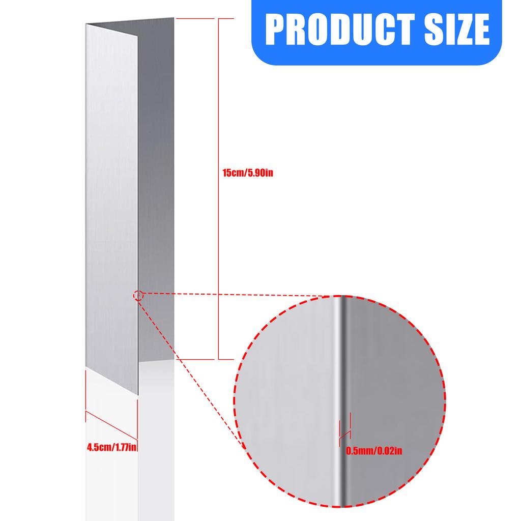 4Pieces Weatherproof Garage Door Seal Strips with Adhesive Tape Portable Accessory for Dust and Insect Preventions