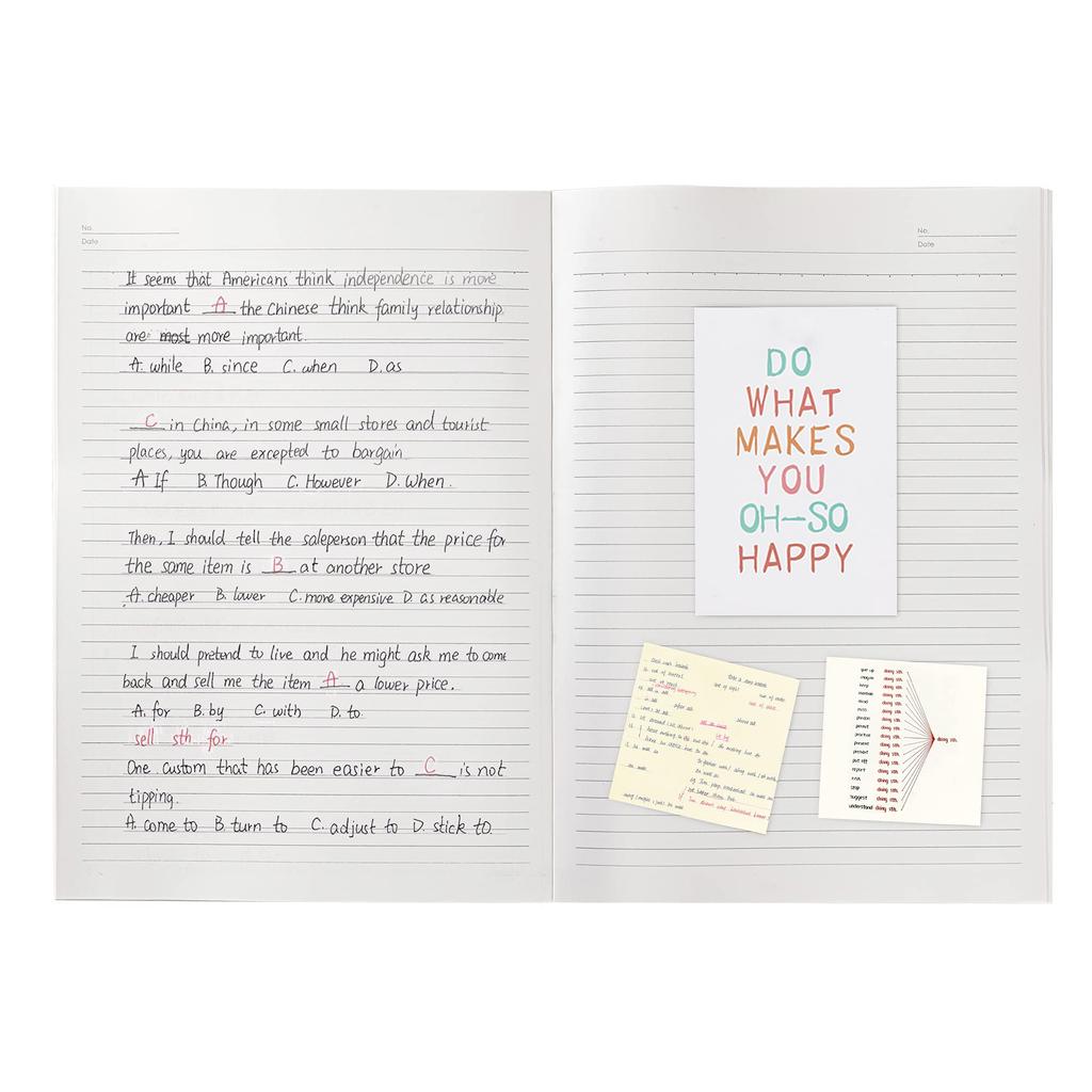 Amazon Basics Original A4 40 50 Red A-ruled (7mm) sheets, books,