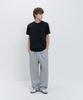 PSSHOPPER Curved Washed Wide Sweatpants [Gray]