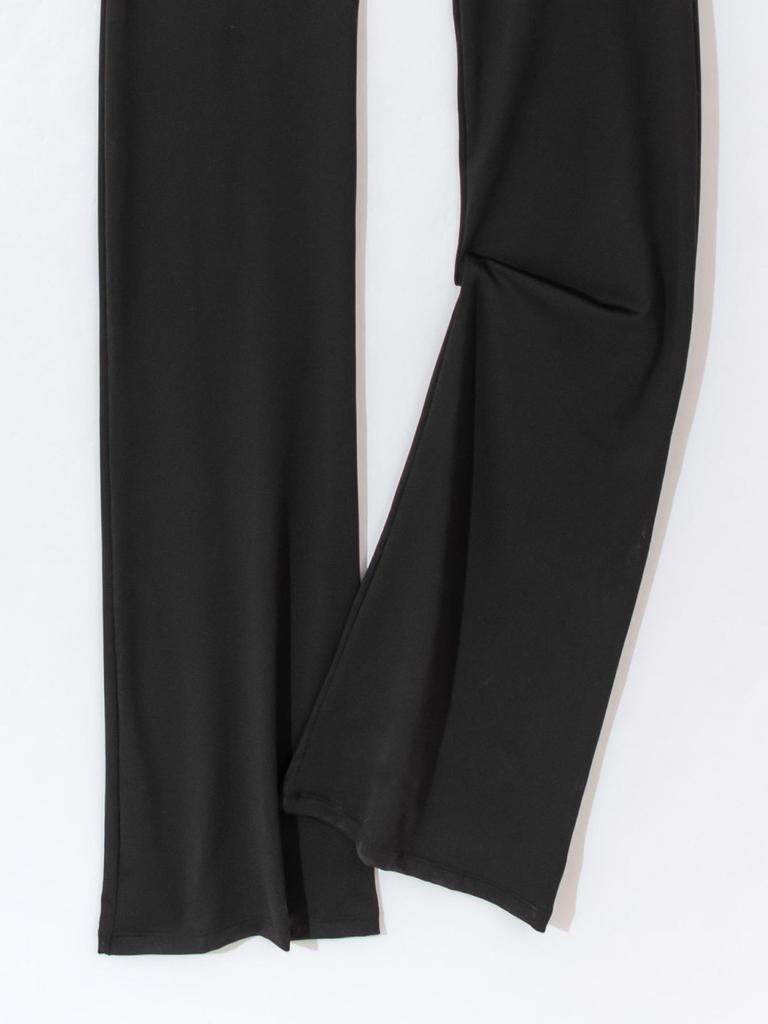2024 European & American Solid Color Seamless Long Sleeve Yoga Jumpsuit with Flared Pants