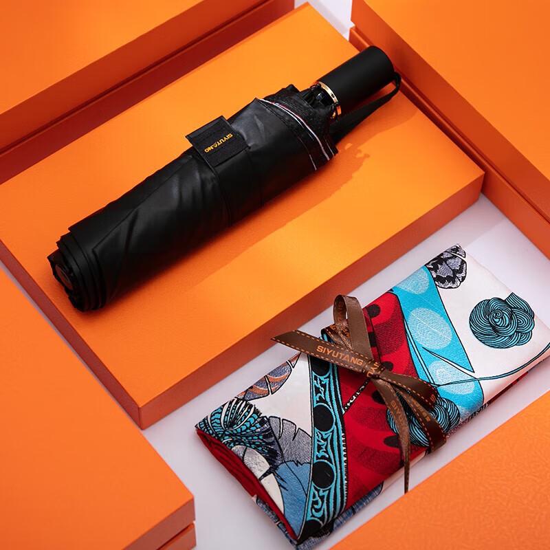Silk Scarf & Sun Umbrella Gift Set