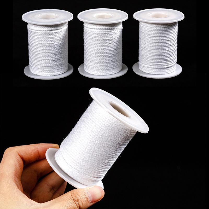 61 Meter/Roll White Candle Core Cotton Candle Handmade Candle Mold Making Kit for Household Smokeless Candle Production