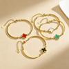 European High-End Four-Leaf Clover Bracelet: Luxurious, Simple Niche Design In Colorfast Titanium Steel