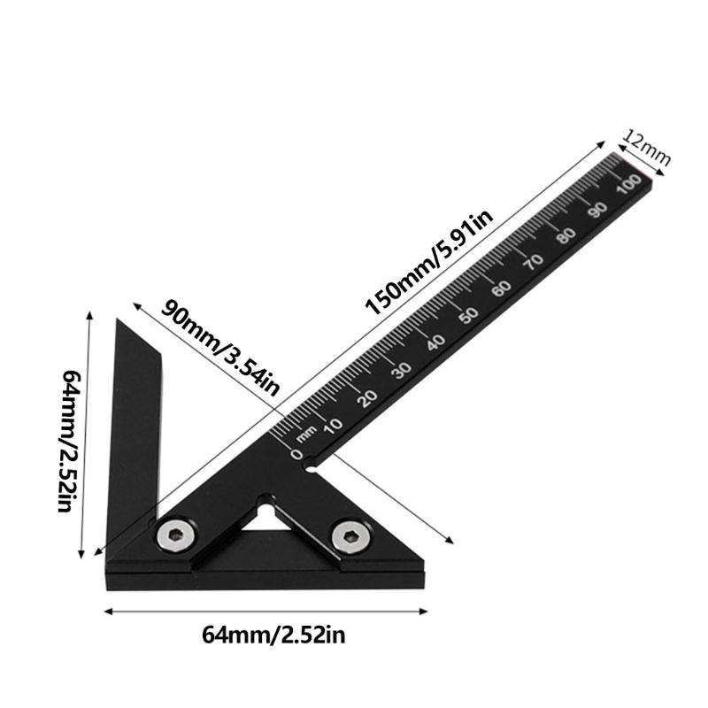Lightweight Aluminum Measuring Scale With Clear British Marking Marking Rulers Ideal For Crafts And DIY Projects