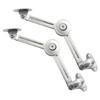 Sturdy Zinc Alloy Soft Close Hinges Accessory for Toy Box Chest Adjustable Lid Stay Tension Safe Smooth Closures 2PCS