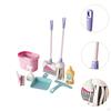 Set de curățenie pentru copii cu mătură și mop pentru distracție interactivă
