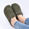 Fashion Kidmi Women Platform Suede Clogs Slippers New Men Clogs Slippers Outdoor Cushioned Beach Slippers Vacation Cork Clogs Slippers