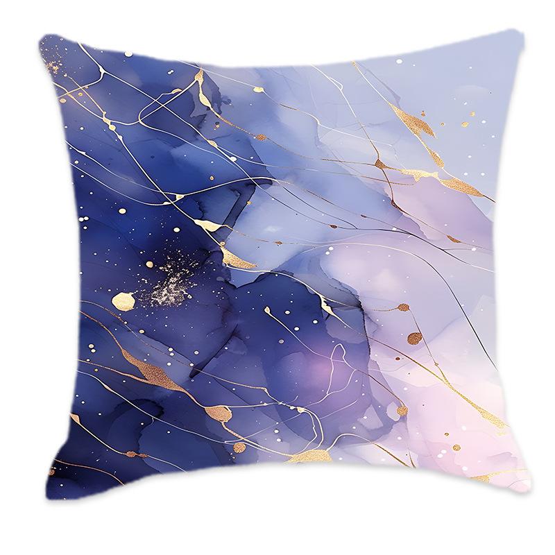 New Dreamy Gold, Pink, Blue and Purple Gradient Color Pillow Back Home Bedroom Bedside Sofa Cushion