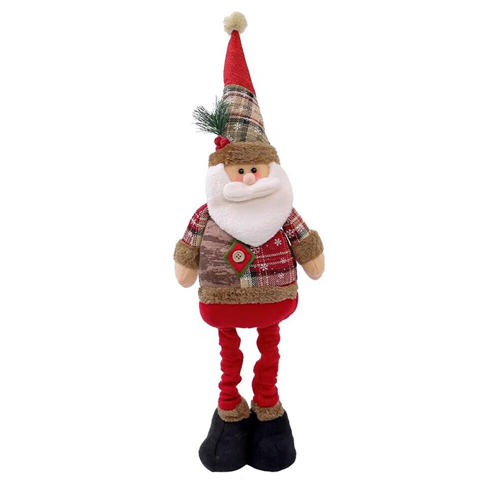 3PCS Christmas Decorative Christmas Dolls Reindeer Snowman Santa Claus Standing Doll New Year Ornament Christmas Merry Christmas