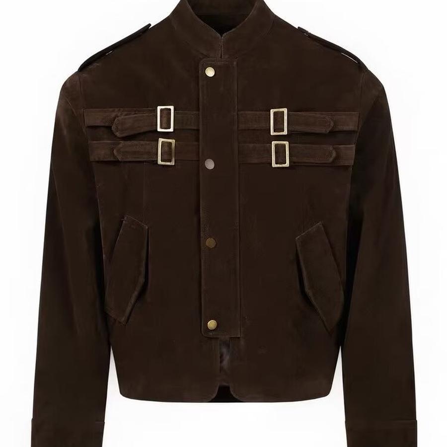 Damen Hirschlederjacke Kurzer Mantel Herbst Neu Koreanischer Stil High-End Lockerer Oberteil für zierliche Frauen Oberbekleidung
