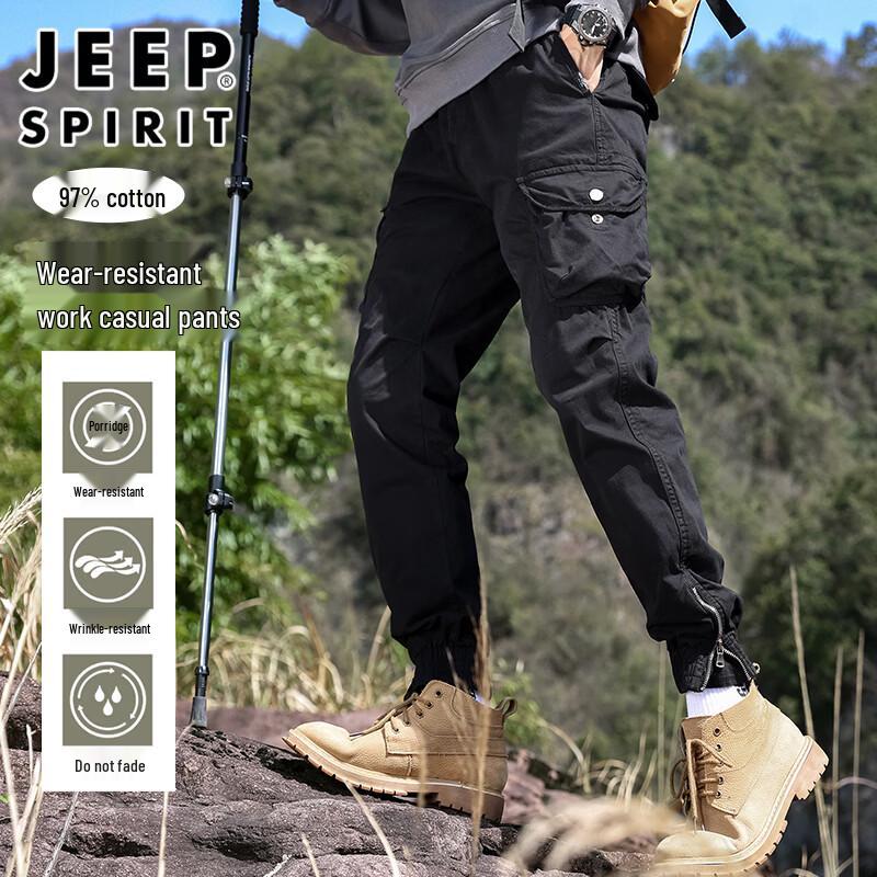 JEEP SPIRIT Men s Casual Outdoor Cargo Jogger Pants 33