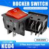 1Pcs 11A 111V 1 6 Pin ON-OFF Boat Rocker switch sterling silver contacts KCD1 power switch with led indicator light 11A/111V
