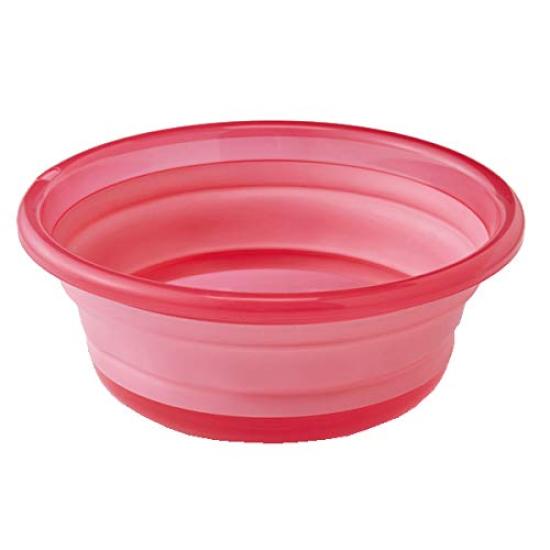 

Aimedia Foldable 31cm Washtub, Approx. 5L, Basin, Bucket, Foldable, Compact, Space-Saving, Multi-Purpose, Cleaning, Laundry, Bath, Soaking,