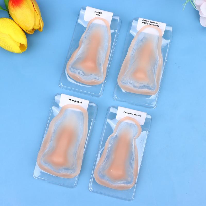 Silicone Fake Nose Professional Makeup Special Effects Skin-Friendly Natural Reusable Fake Nose Cos Stage Makeup Face Prosthetic
