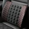 Car Electric Lumbar Support DC12V 2 Speed Adjustment Universal Fit Vibrating Back Massager for Vehicles