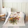 Butterfly Illustration Printed Pattern Blanket Soft Comfortable Flannel Warm Home Blanket Blanket Gift Blanket
