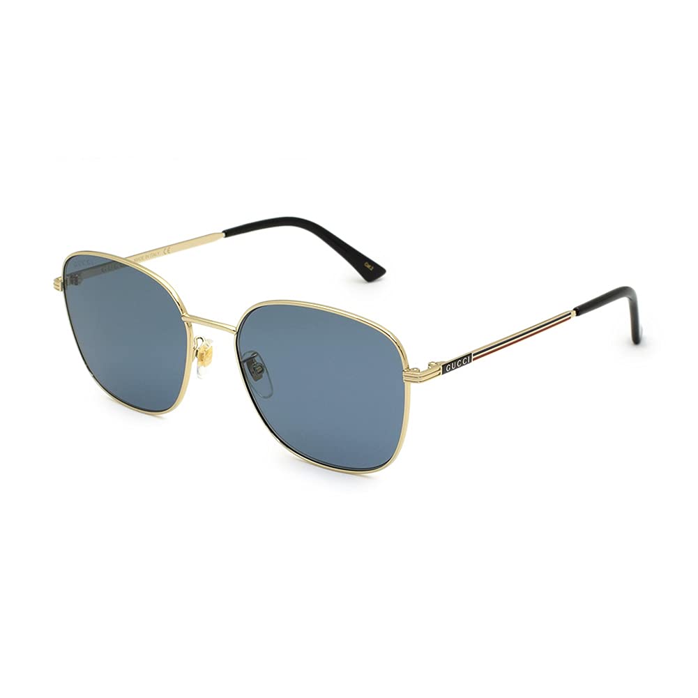 Sunglasses Unisex GG0837SK 003 Gold Blue [Gucci]