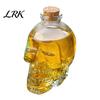 Bottiglia in Vetro Borosilicato Ispessito Decanter a Forma di Teschio, Whiskey Gotico 3D con Tappo in Sughero Tappo Regalo Unico, Dispenser Liquori Novità per la Casa