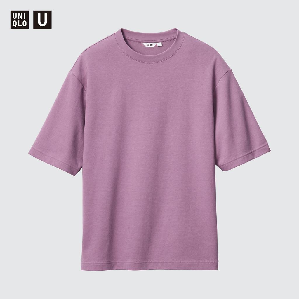 2 X Uniqlo Japan Air Rhythm Cotton Oversized Tee  5 Minute Sleeves 