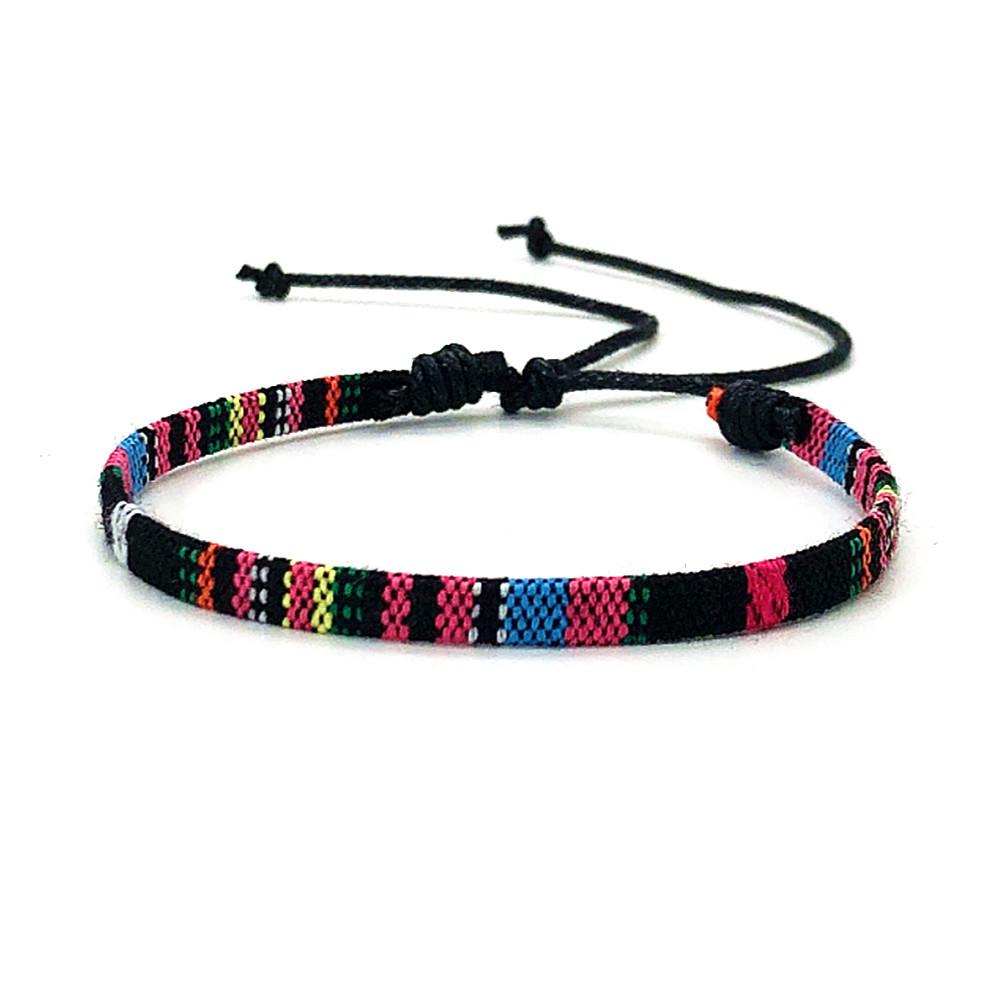 Colorful Bohemian Ethnic Woven Friendship Bracelet