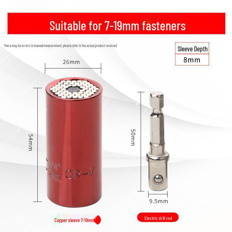 

Универсальный многофункциональный метрический торцевой ключ с трещоткой