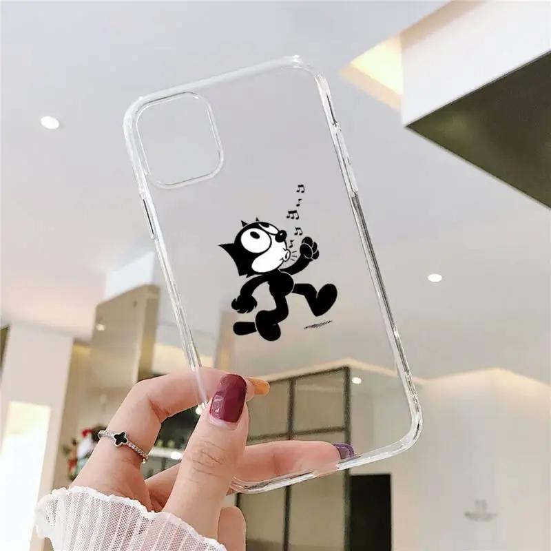 RUICHI Cartoon-Felixs-the-Cats MG Phone Case For Samsung GalaxyS20 S21 S30 FE Lite Plus A21 A51S Note20 Transparent Shell