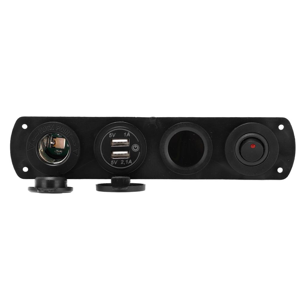 USB nabíjačka do auta 4 diery 2,1A Vodotesný dizajn Inteligentné ovládanie Dvojitý port Zásuvka do auta