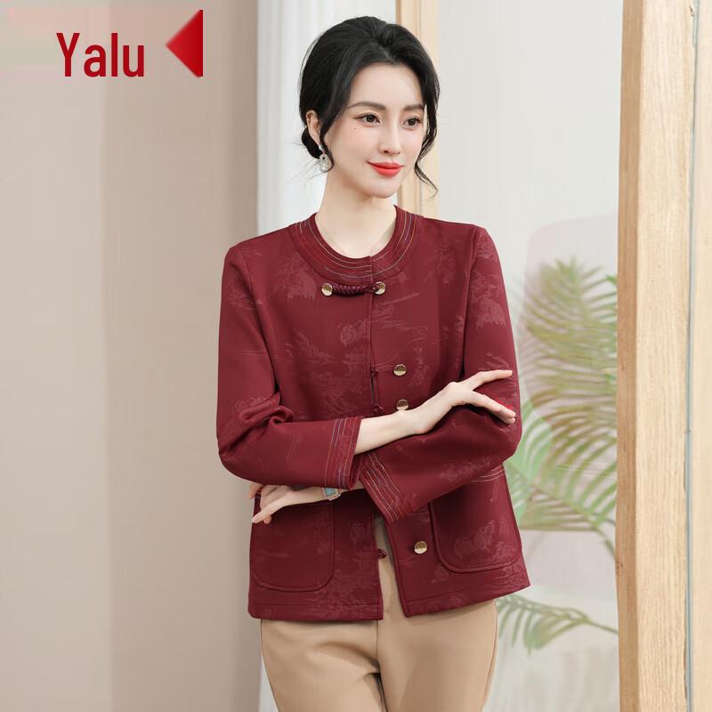 

YALU Women s New Chinese Style Plus Size Autumn Jacket 4XL