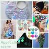 Flat Loose Sequins 30mm Sewing Sequins Versatile Paillette Sequin  Garment Accessory