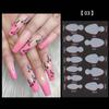 Tips Silicone Nails Mold Pad Nails Mold Sticker Gel Extension Nail Mold French Forma Dual Sticker