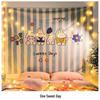 Ledotime Cute Cartoon Wall Tapestry with LED Lights