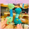 Adorable Cartoon Dinosaur Keychain Retractable Spring Pvc Toy For Kids And Couples