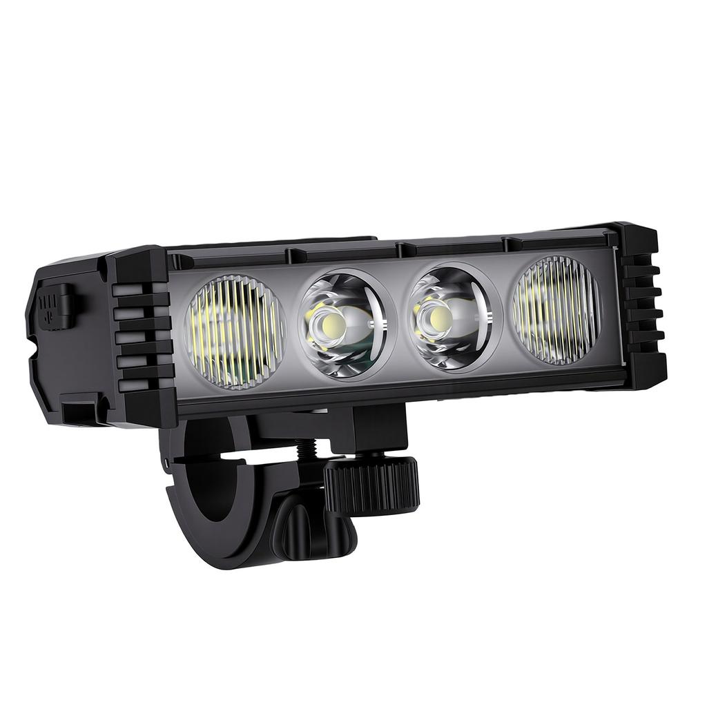 Bike Light Set Digital Display Aluminum Alloy High Brightness Type C Rechargeable LED Bike Headlight Tail Light for