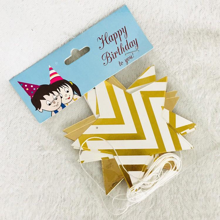 Birthday Letter Banner: Gold, Silver & Rose Gold Hot-Stamped Letters for Adult & Children’s Celebrations and Wedding Decor