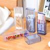 Boîte de rangement pour cure-dents, mini étui de rangement portable en plastique transparent pour cure-dents pour voyage