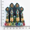 Spain Tourist Souvenris Fridge Magnets Toledo Barcelona the Sagrada Família Valencia Fridge Stickers Home Decor Birthday Gifts