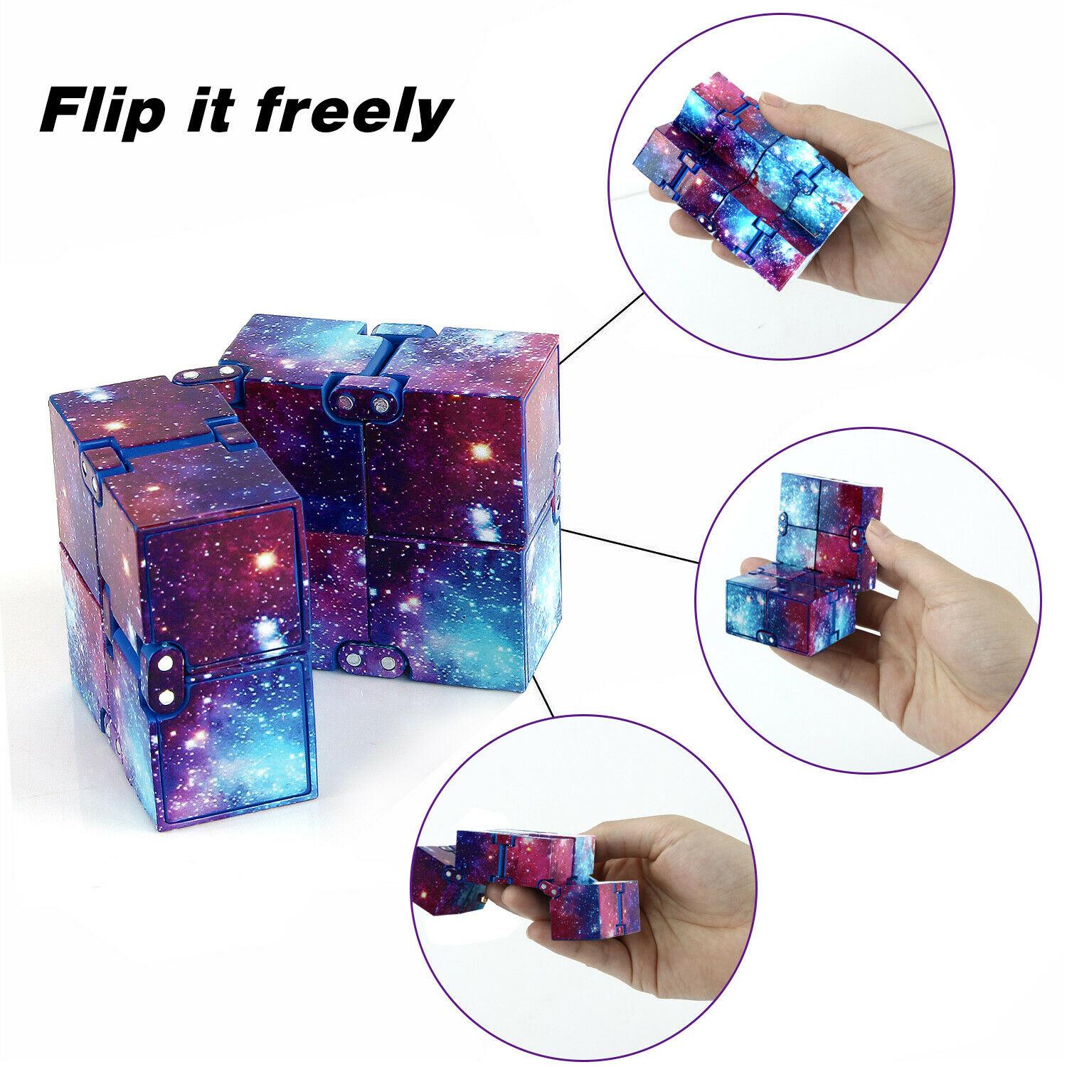 Бесконечный куб Fidget Cube Игрушка Galaxy Space Magic Puzzle Flip Cube Fidget Finger — фото 5