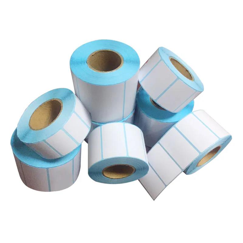 1 Rolle Thermopapier-Aufkleber Für Barcode SKU-Etikett Preisschild Auf Rolle Leer Weiß Direktdruck Wasserdicht Ölbeständig Klebstoff TMZ