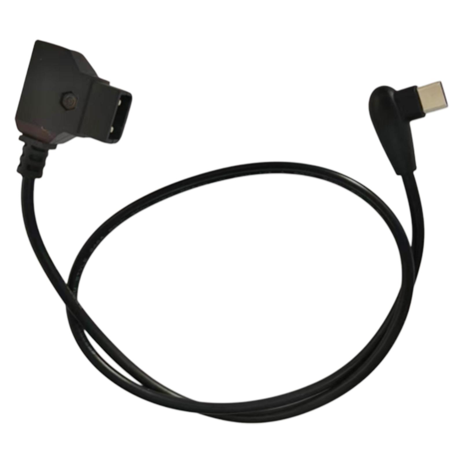 

Durable and Reliable DTAP to Type-C Power Cable Cord V-mount Battery Focus Following Power Supply Wire Line Black 50cm